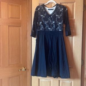 Simple black and lace dress